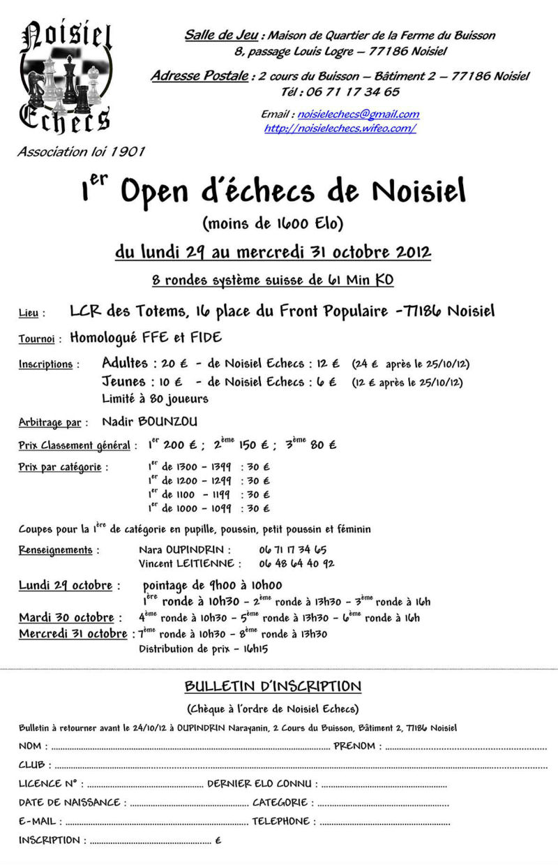 Affiche 1er Open NE